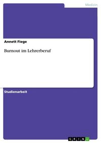 Produktbild: Burnout im Lehrerberuf