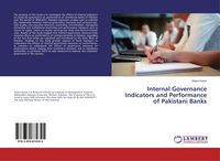 Produktbild: Internal Governance Indicators and Performance of Pakistani Banks