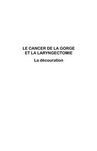 Produktbild: Cancer de la gorge et la laryngectomie