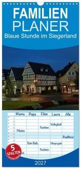 Produktbild: Familienplaner 2027 - Blaue Stunde im Siegerland mit 5 Spalten (Wandkalender, 21 x 45 cm) CALVENDO