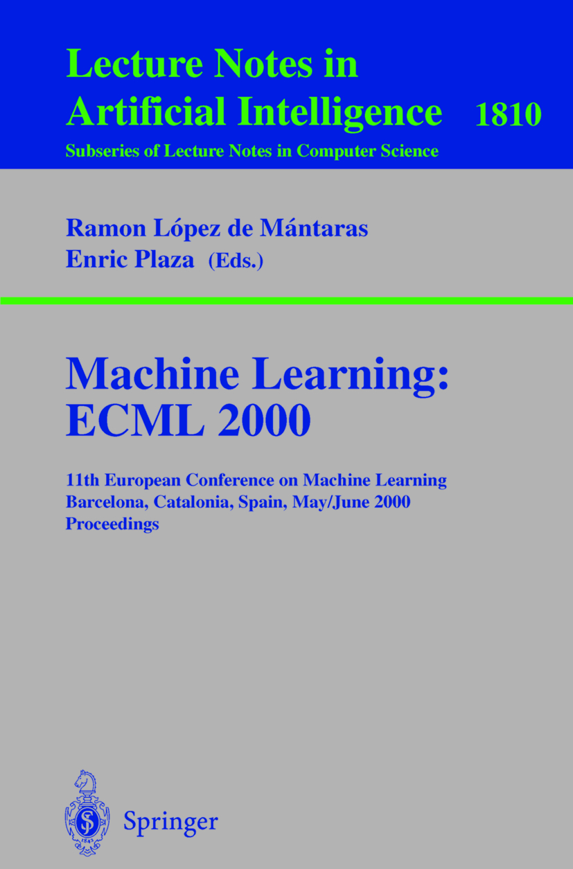 Produktbild: Machine Learning: ECML 2000