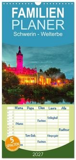 Produktbild: Familienplaner 2027 - Schwerin - Welterbe mit 5 Spalten (Wandkalender, 21 x 45 cm) CALVENDO