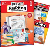 Produktbild: 180 Days(tm) Reading, High-Frequency Words, & Printing Grade 1: 3-Book Set