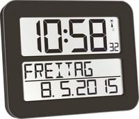 Produktbild: TFA Dostmann 60.4512.01 Funk Wanduhr 25.8mm x 21.2mm x 3mm Schwarz