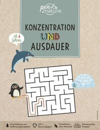 Produktbild: Konzentration und Ausdauer f&uuml;r Kinder ab 4 Jahren. Bunte &Uuml;bungen f&uuml;r Vorschulkinder