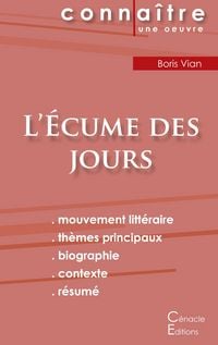 Produktbild: Fiche de lecture L'&Eacute;cume des jours (Analyse litt&eacute;raire de r&eacute;f&eacute;rence et r&eacute;sum&eacute; complet)