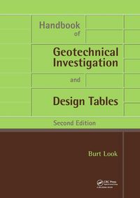 Produktbild: Handbook of Geotechnical Investigation and Design Tables
