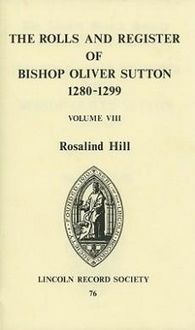 Produktbild: Rolls and Register of Bishop Oliver Sutton 1280-1299 [Viii]