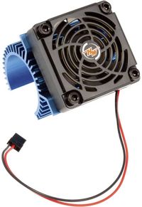 Bild vom Artikel Hobbywing  Motor-Kühlkörper mit Ventilator   Passend für Modellbau-Motor: 540er Elektromotor Blau (metallic) vom Autor 