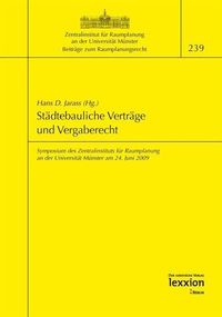 Produktbild: St&auml;dtebauliche Vertr&auml;ge und Vergaberecht