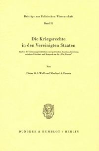 Produktbild: Die Kriegsrechte in den Vereinigten Staaten.