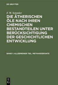 Produktbild: Allgemeiner Teil. Methanderivate