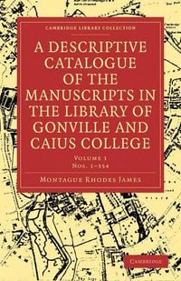Produktbild: A Descriptive Catalogue of Gonville and Caius College