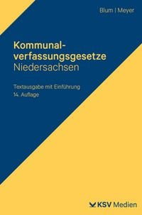 Produktbild: Kommunalverfassungsgesetze Niedersachsen