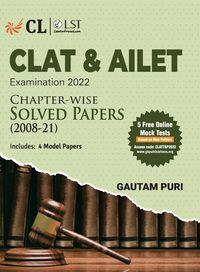 Produktbild: CLAT & AILET 2022 Chapter Wise Solved Papers 2008-2021 by Gautam Puri