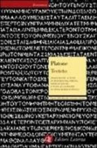 Produktbild: Teeteto. Testo greco a fronte
