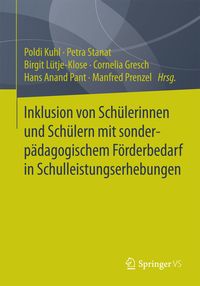 Produktbild: Inklusion von Sch&uuml;lerinnen und Sch&uuml;lern mit sonderp&auml;dagogischem F&ouml;rderbedarf in Schulleistungserhebungen