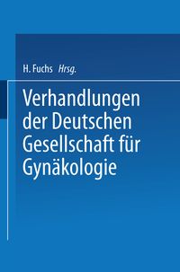 Produktbild: Verhandlungen der Deutschen Gesellschaft f&uuml;r Gyn&auml;kologie