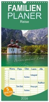 Produktbild: Familienplaner 2026 - Berchtesgadener Land mit 5 Spalten (Wandkalender, 21 x 45 cm) CALVENDO