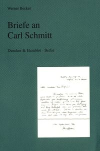 Produktbild: Briefe an Carl Schmitt