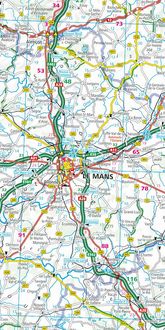 Frankreich Nord+Süd Strassenkarte 1:600 000