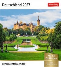 Produktbild: Deutschland Sehnsuchtskalender 2027 - Wochenkalender mit 53 Postkarten