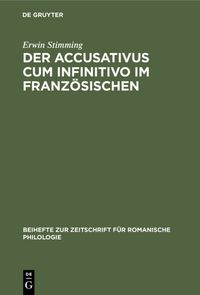 Produktbild: Der Accusativus cum infinitivo im Franz&ouml;sischen