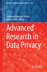 Produktbild: Advanced Research in Data Privacy