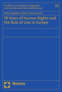 Produktbild: 70 Years of Human Rights and the Rule of Law in Europe