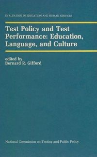 Produktbild: Test Policy and Test Performance: Education, Language, and Culture