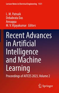 Produktbild: Recent Advances in Artificial Intelligence and Machine Learning