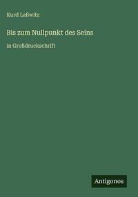 Produktbild: Bis zum Nullpunkt des Seins