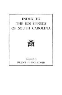 Produktbild: Index to the 1800 Census of South Carolina