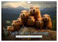 Produktbild: Nach Art der Lemminge (Wandkalender 2026 DIN A4 quer), CALVENDO Monatskalender