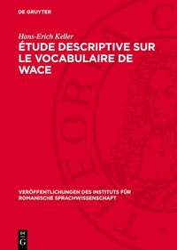 Produktbild: &Eacute;tude descriptive sur le vocabulaire de Wace
