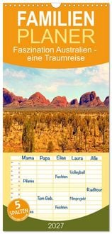 Produktbild: Familienplaner 2027 - Faszination Australien - eine Traumreise mit 5 Spalten (Wandkalender, 21 x 45 cm) CALVENDO
