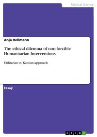 Bild vom Artikel The ethical dilemma of non-forcible Humanitarian Interventions vom Autor Anja Hellmann