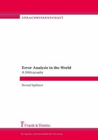 Produktbild: Error Analysis in the World. A Bibliography