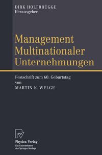 Produktbild: Management Multinationaler Unternehmungen