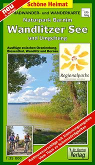 Produktbild: Radwander- und Wanderkarte Naturpark Barnim, Wandlitzer See und Umgebung