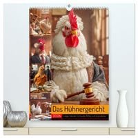 Produktbild: Das H&uuml;hnergericht - Lustiger Kalender f&uuml;r Anw&auml;lte, Richter und Jurastudenten (hochwertiger Premium Wandkalender 2026 DIN A2 hoch), Kunstdruck in Hochglanz
