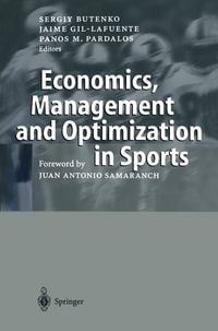Produktbild: Economics, Management and Optimization in Sports