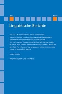 Produktbild: Linguistische Berichte Heft 278