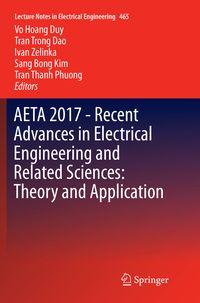 Produktbild: AETA 2017 - Recent Advances in Electrical Engineering and Related Sciences: Theory and Application
