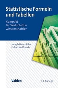 Produktbild: Statistische Formeln und Tabellen