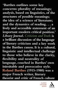 Produktbild: Criticism and Truth