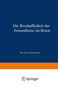 Produktbild: Die Beschaffenheit des Zementleims im Beton