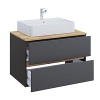 Produktbild: 2 tlg. Badm&ouml;bel-Set mit Waschbecken Cosila-A 80 cm