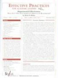 Produktbild: Effective Practices for Academic Leaders
