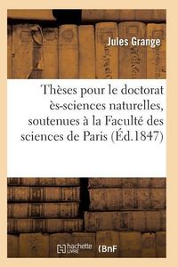 Produktbild: Th&egrave;ses Pour Le Doctorat &Egrave;s-Sciences Naturelles